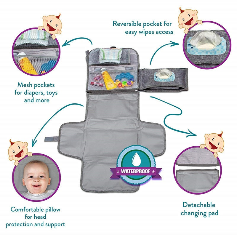 Portable Diaper Changing Pad - HUBLOPP
