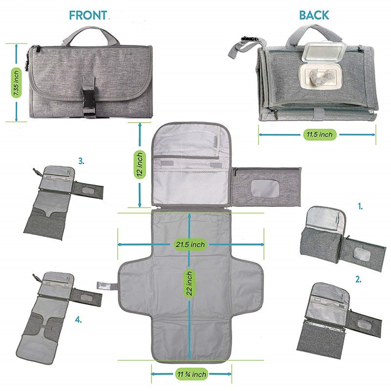 Portable Diaper Changing Pad - HUBLOPP