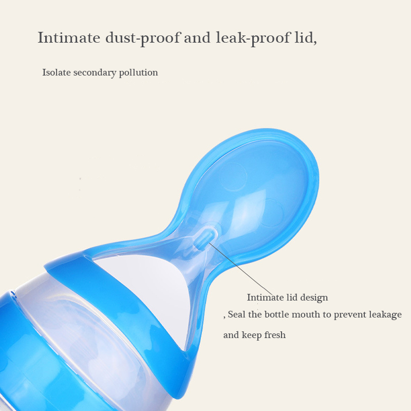 Squeezing Feeding Bottle with Cup - HUBLOPP
